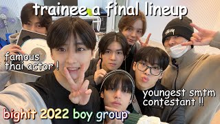 trainee a final lineup info bighit 2022 boy group [upl. by Airdnahc]