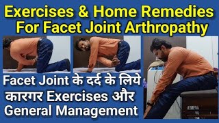 Facet Joint Arthropathy Stretches and Exercises in Hindi  Facet Joint Syndrome  Home Remedy [upl. by Schou]