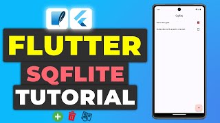 Flutter SQFlite CRUD Tutorial  SQL Database Storage In Flutter using SQLite [upl. by Elitnahc878]