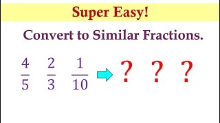 Easily Master Grade 3 Math Converting Dissimilar to Similar Fractions [upl. by Alket]