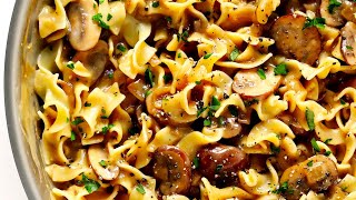 Mushroom Stroganoff Vegetarian [upl. by Mitzie381]