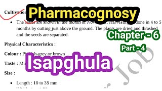 LAXATIVE DRUG ISAPGHULA  PHARMACOGNOSY LAXATIVE CHAPTER 6  PHARMACIST EXAM pharmacyjobs cognosy [upl. by Koziara]