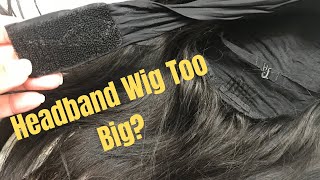 HEADBAND WIG TOO BIGSUPER EASY HEADBAND WIG HACK 2021 [upl. by Sualokin]