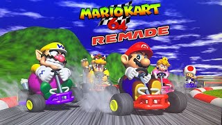 Mario Kart 64 Remade Wii  All N64 Cups amp SM64 Cup 150cc Play Through [upl. by Holt678]