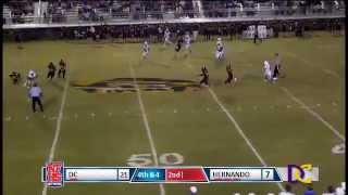 DeSoto Central 21 Alan Lamar 60yd interception TD [upl. by Martinic632]