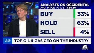 Occidental Petroleum CEO talks the CrownRock deal Chevron and Hess and natural gas prices [upl. by Ahsiryt]