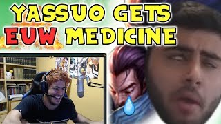 YASSUO PRUEBA LA MEDICINA DE EUW STOMPEADÍSIMO CRUCK  ElmiilloR [upl. by Bucky]