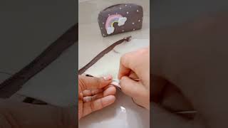 Pencil pouch  making at home  simple  craft  Idea 💡  annu spot [upl. by Tterab]