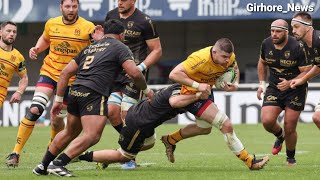 Ulster power past illdisciplined Montpellier  Paul Willemse RED CARDED for a HOGH TACKLE [upl. by Maximilian]