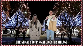 BICESTER VILLAGE SHOPPING 🎁 WHAT WE GOT THE FAMILY FOR CHRISTMAS 🎄 [upl. by Cinnamon]