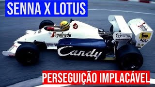 SENNA TOLEMAN vs ELIO DE ANGELIS LOTUS [upl. by Ellis]