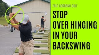 GOLF How To Avoid Over Hinging During Your Backswing [upl. by Nosyaj899]