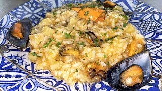 RISOTTO COZZE E PATATE CREMOSO [upl. by Weinhardt43]