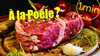 Comment cuire une entrecôte de boeuf à la poêle [upl. by Eilyac167]