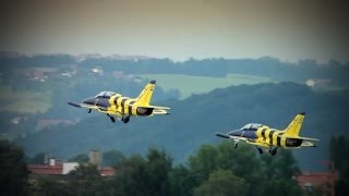 FORMATION  Baltic Bees Jet Team L39C Albatros  Abflug am Salzburg Airport Full HD [upl. by Edla473]