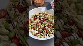 Caprese Tortellini Pasta Salad easrecipe pastasalad [upl. by Sukram]