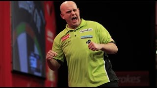 17 PERFECT DARTS  Michael van Gerwen throws 17 perfect darts [upl. by Lillis218]