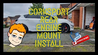 Corksport Rear engine mount install [upl. by Ahseid]