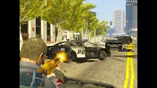 GTA 5 LSPD Vs Trevor 720p Vespucci Canals War Vespucci Los Santos [upl. by Durno368]