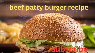 beef burger recipe burger beef burger best burger burger recipe beef burger pattycooking foodie [upl. by Blanca389]