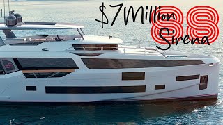 Discover Pure Opulence 2021 SIRENA 88 Yacht Walkthrough  Unveiling Nautical Luxury [upl. by Enawyd]