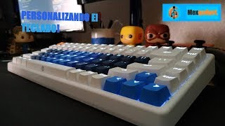 Personalizando mi teclado mecánico DREVO Gramr 84 con nuevas keycaps [upl. by Ilan82]