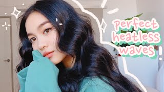 THE BEST OVERNIGHT HEATLESS WAVES 💫 HAIR TUTORIAL [upl. by Hallock]