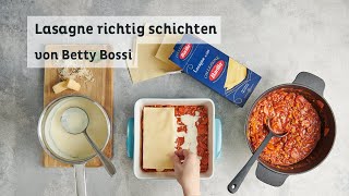 Lasagne richtig schichten  Tipps amp Tricks von Betty Bossi in Kooperation mit Barilla [upl. by Annoit818]