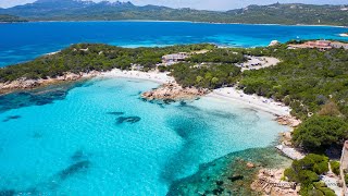 007 Beach  Spiaggia Capriccioli  4K  Sardegna World Mare 🇮🇹 by drone [upl. by Nolra8]