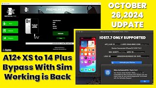 🔥iCloud Bypass with Sim A12  iRemoval Pro Premium amp Mina Activator Tools  XS to 14plus Models 🔥 [upl. by Paz929]