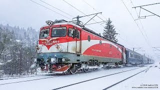 Diverse trenuri prin zăpadă în România  Winter Trains in Romania [upl. by Aisirtap94]