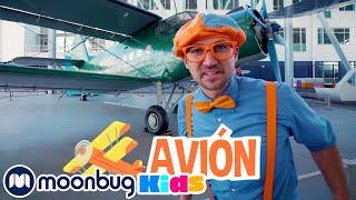 Blippi Aprende Sobre Aviones  Vídeos Educativos para Niños  Moonbug Kids en Español [upl. by Mcmaster]