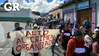 Marchan contra criminales en Chiapas [upl. by Inatsed623]