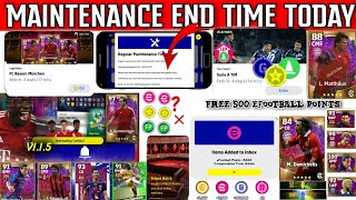 Maintenance End Time Today In eFootball 2022 Mobile  Maintenance End Time  Pes Server Maintenance [upl. by Baler56]