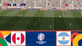 CANADA VS ARGENTINA  COPA AMERICA 2024  GROUP STAGE  MATCHDAY 3  FOOTBALL LIFE 2024 [upl. by Yro]