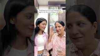 pranking my mom 😂  Muskan Daga  shorts prank mom momdaughter challenge [upl. by Ayardna]