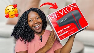 Diffusing my CURLS with Revlon’s Smoothstay Hair Dryer  Diffuser Review  Christine Curls [upl. by Zebadiah]