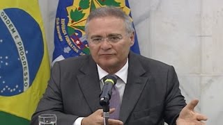 Renan se encontra com Dilma e detalha calendário até o julgamento do impeachment [upl. by Basilius]