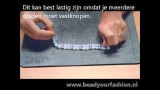 Sieraden maken  Mini DIY project 3 Dubbele armband maken [upl. by Sremmus520]