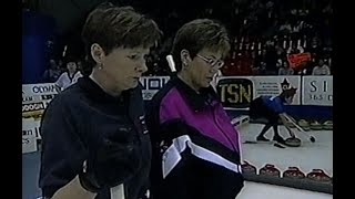 1997 Canadian Olympic Curling Trials  Schmirler vs Merklinger [upl. by Child447]