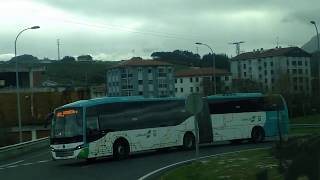 Euskotren Lurraldebus  Scania Sunsundegui Sb3 articulado [upl. by Lerej]