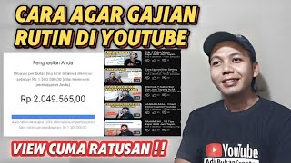 PEMULA  Pakai Trik Ini Agar Gajian Rutin Di Youtube [upl. by Risan]