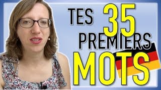 🇩🇪 Les 35 premiers MOTS dallemand pour les débutants [upl. by Karolyn]