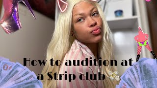 How to audition at a trip club [upl. by Ehr]