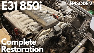 BMW E31 850i Glacier  Complete Restoration  Cooling  Episode 2 [upl. by Flip709]