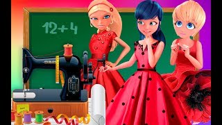 Miraculous Ladybug School cheatting  Competition How to sew a dress Transform Animation [upl. by Lotsyrk]