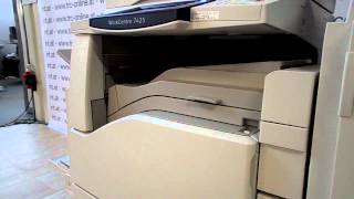 XEROX WorkCentre WC 7425  7428  7435 with Booklet Finsher OFFICE COLOR COPIER  PRINTER [upl. by Lajib]