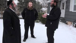 Zisha Schmeltzer Yoely Lebowitz and Yoely Stauber Singing in the Snow [upl. by Lathrope4]