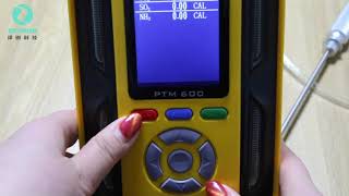 PTM600 Portable Multi Gas Analyzer Operation [upl. by Pet656]