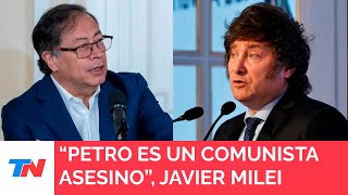 Milei llamó a Petro “comunista asesino” la respuesta del presidente de Colombia [upl. by Atnahs]